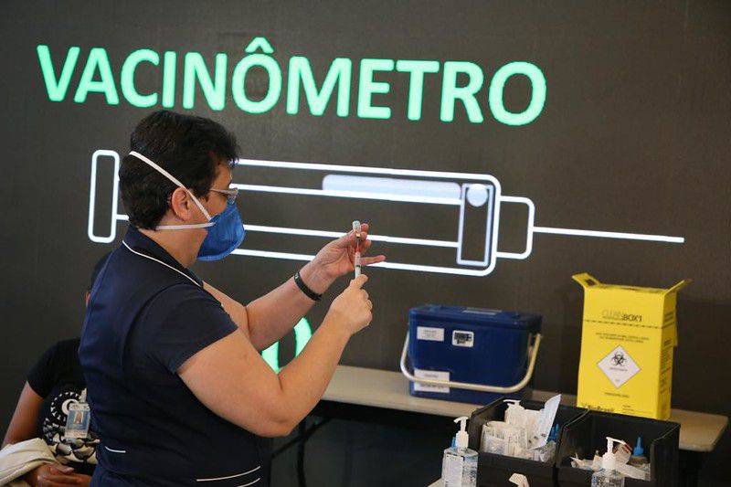 Com vacinÃ´metros, populaÃ§Ã£o pode acompanhar imunizaÃ§Ã£o nos estados