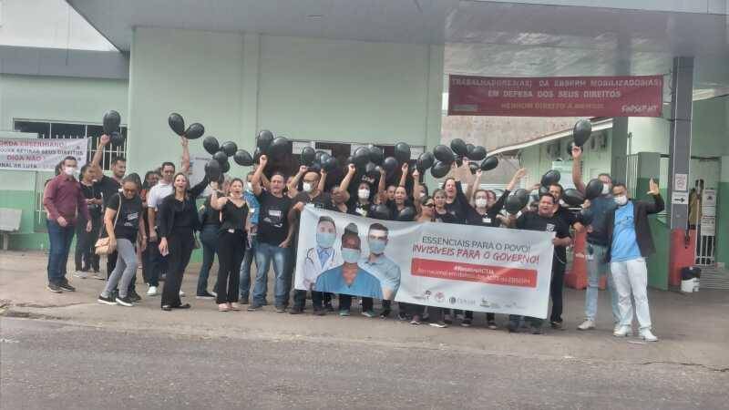 Hospital JÃºlio MÃ¼ller atende com nÃºmero reduzido de trabalhadores; 80% adere a greve