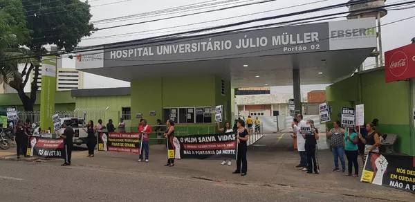 Trabalhadores do Hospital UniversitÃ¡rio JÃºlio MÃ¼ller, de CuiabÃ¡, encerram greve