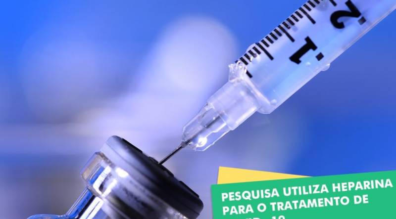 HEPARINA SERÃ TESTADA EM PACIENTES COM COVID-19