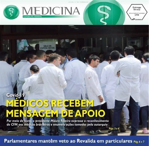 Jornal Medicina: ediÃ§Ã£o 300 destaca enfrentamento mÃ©dico Ã  Covid-19