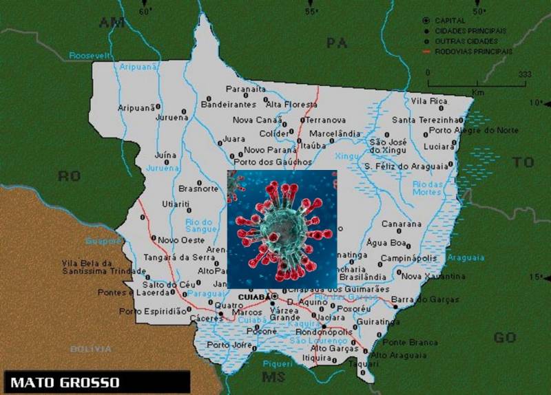  NÃºmero de casos de coronavÃ­rus aumentou quase 900% em um mÃªs em Mato Grosso